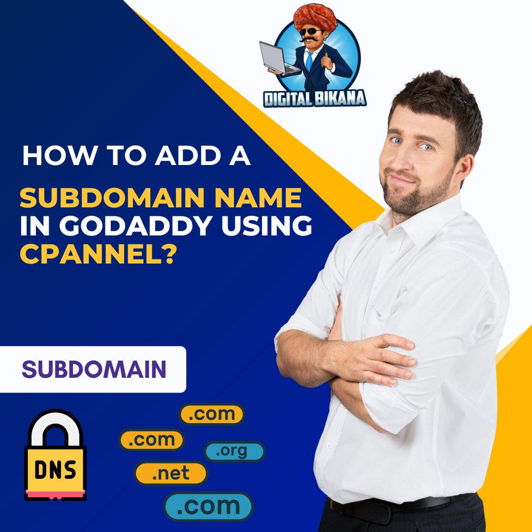 How to add a Subdomain name in Godaddy using cPannel