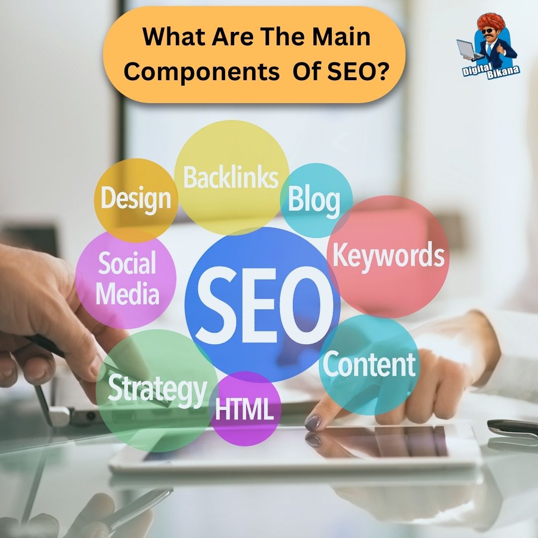 What are the main components of SEO