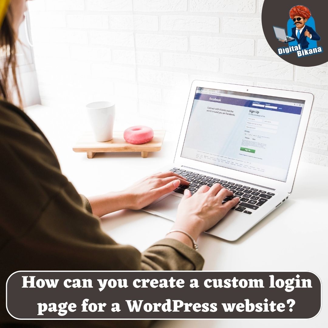 How can you create a custom login page for a WordPress website