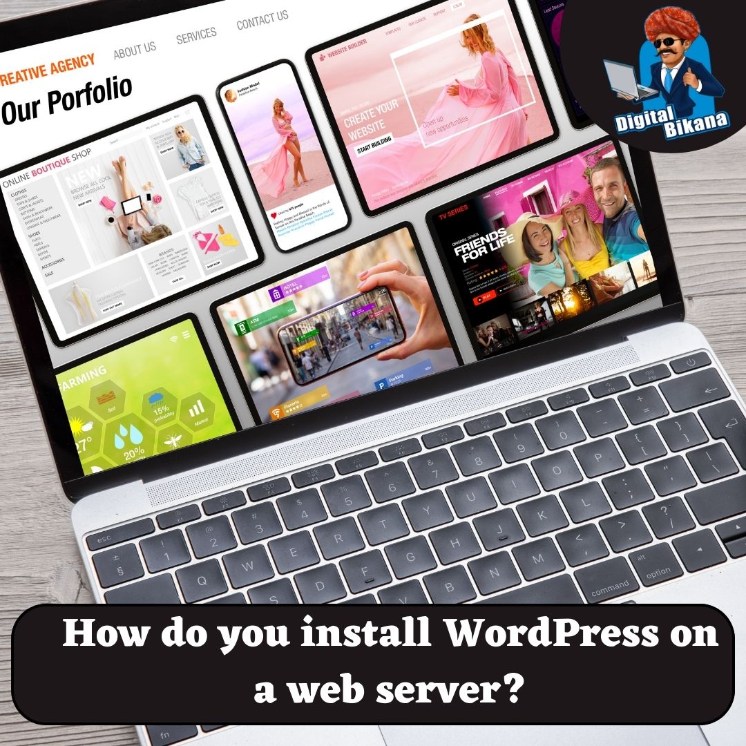 How do you install WordPress on a web server