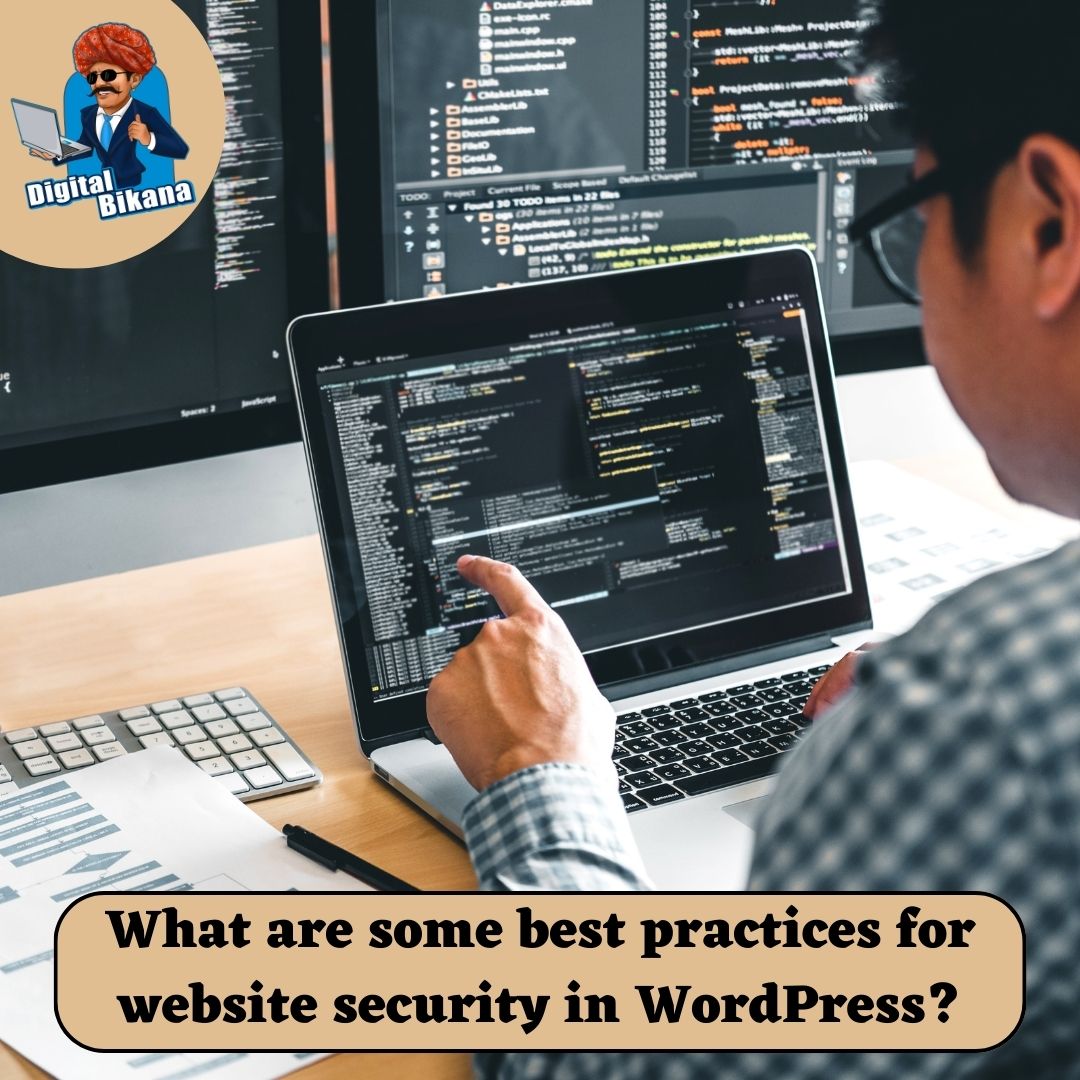 What are some best practices for website security in WordPress