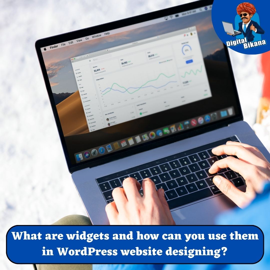 What are widgets and how can you use them in WordPress website designing
