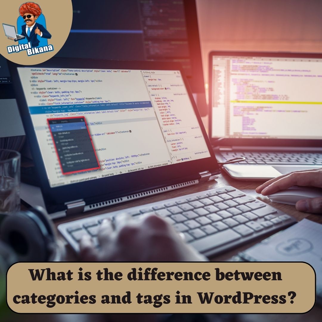 What is the difference between categories and tags in WordPress