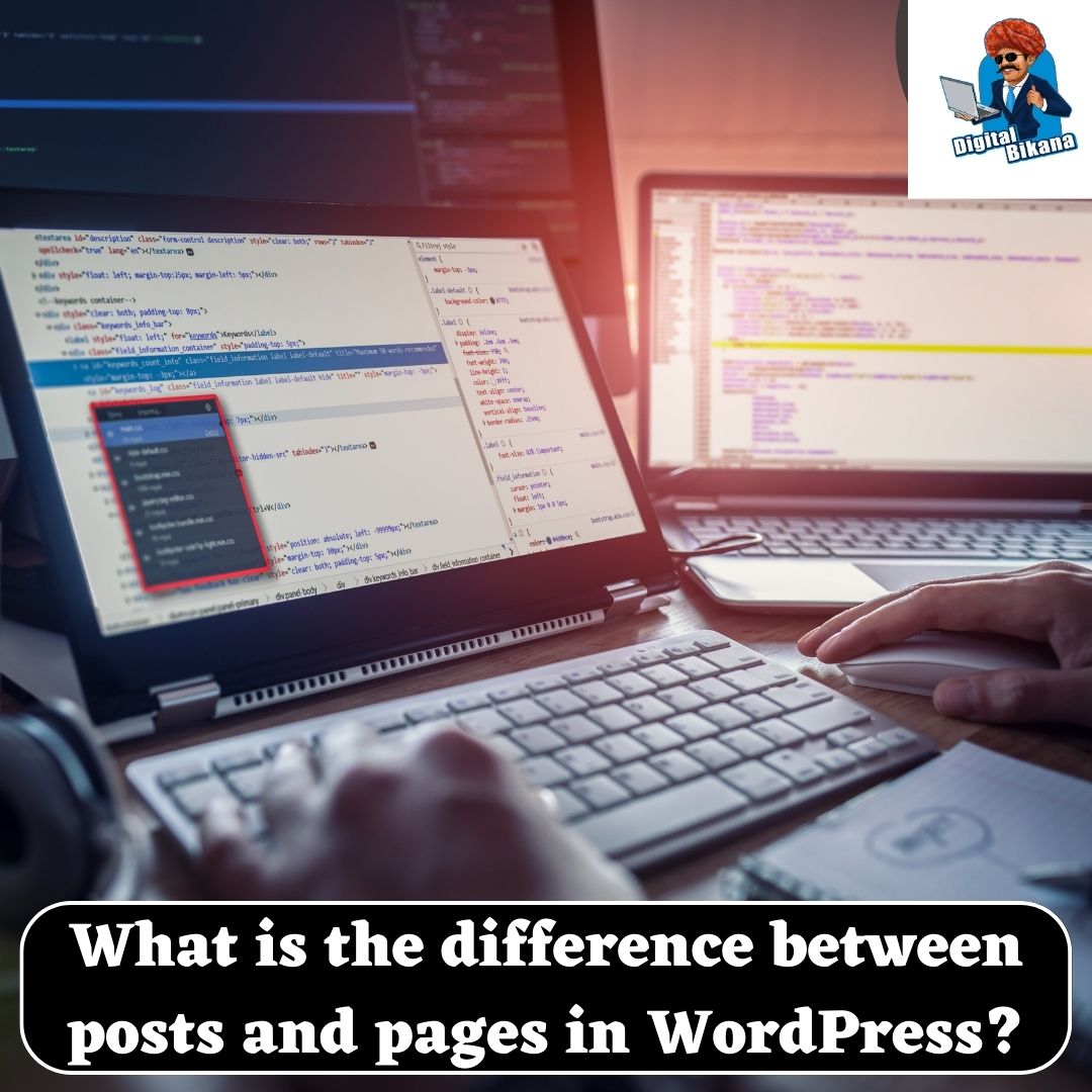 What is the difference between posts and pages in WordPress