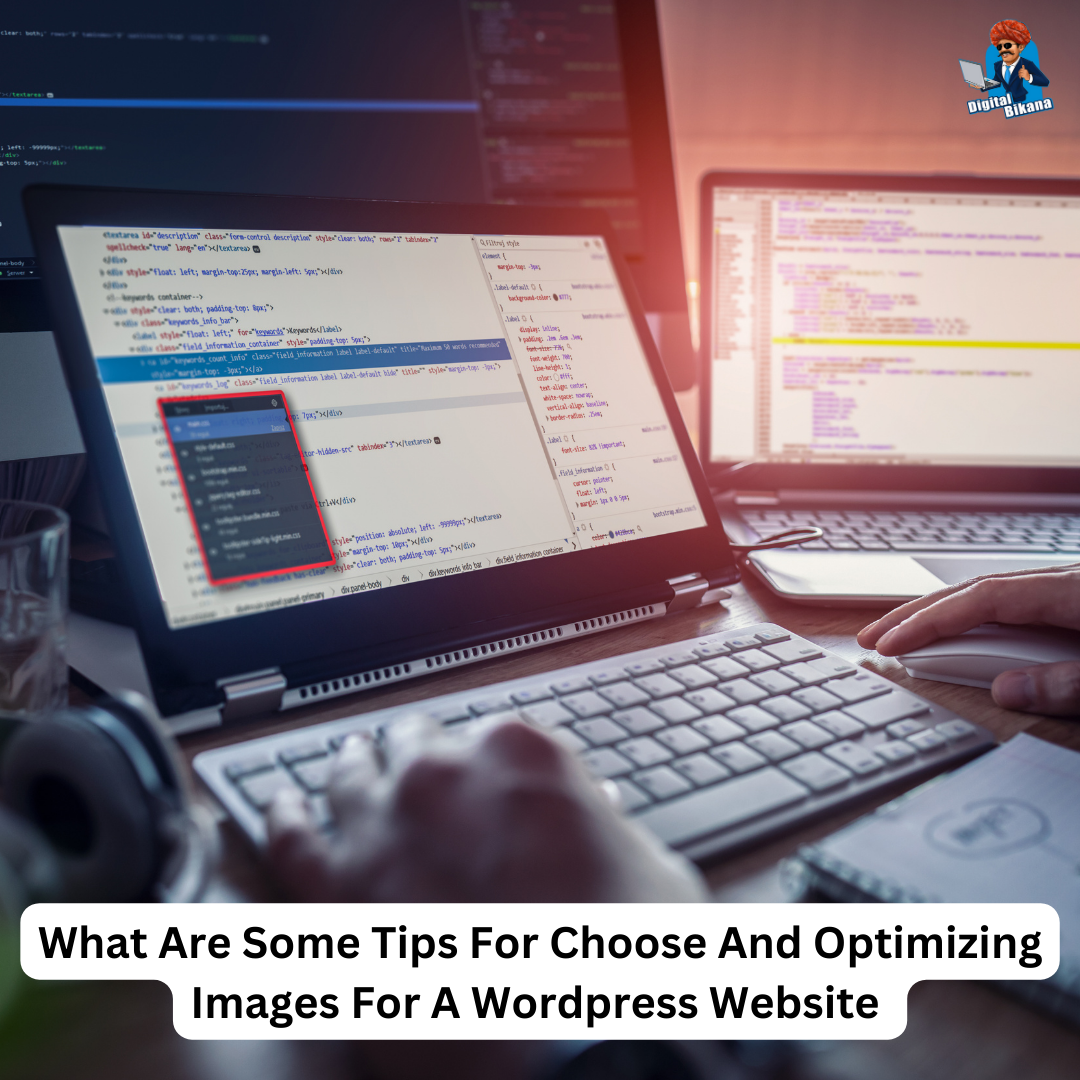 what are some tips for choosing and optimizing images for a wordpress website